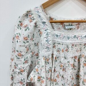 Gillian & O’Malley Vintage 90’s Nightgown CottageCore  Floral floral Sz Small